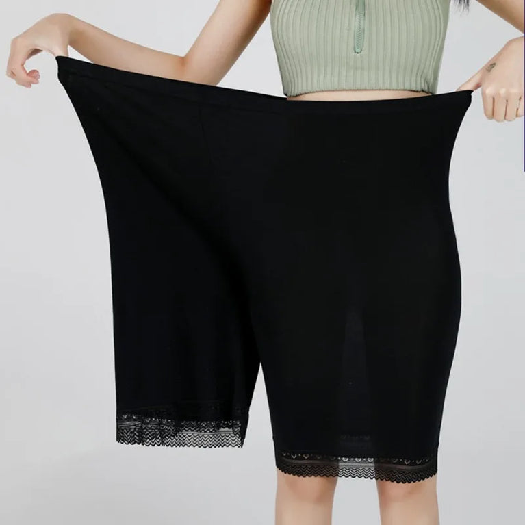Modal Comfort Plus Size Safety Shorts | Seamless Longline Boyshorts