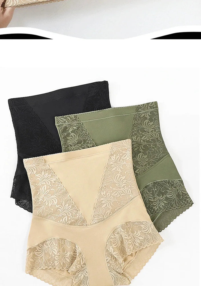 High-Waist Lace Tummy Control Panties | Professional Midsection Shaping & Body Shaper
