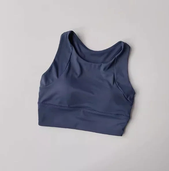 Breathable Seamless Sports Bra – High-Impact Running Support