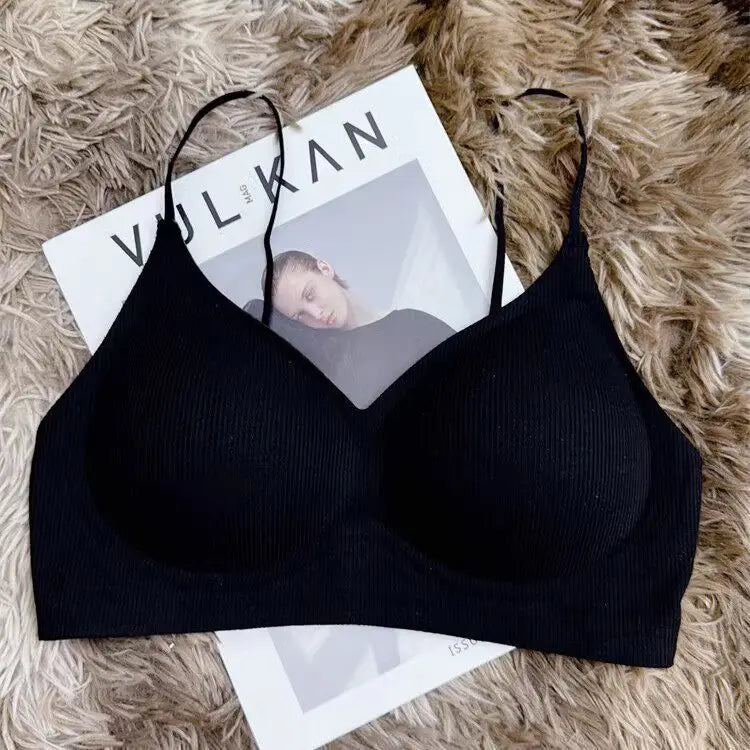 Deep-V Petite Push-Up Bralette | Wireless Small Chest Support