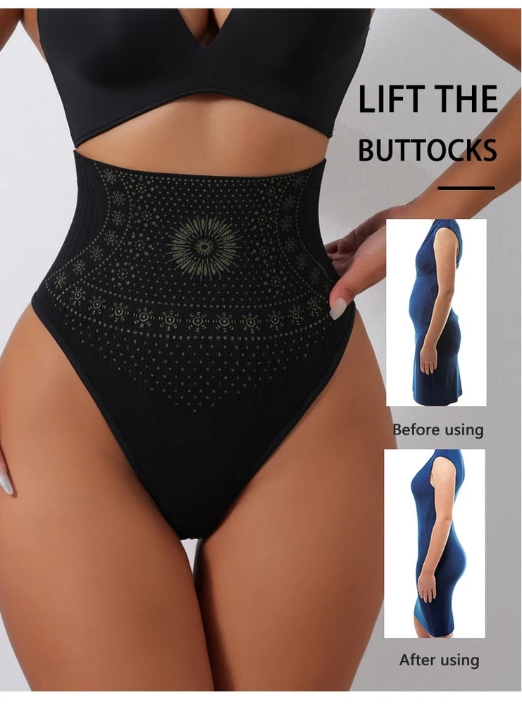 Flarixa High-Rise Shaping Thong | Seamless Tummy Control