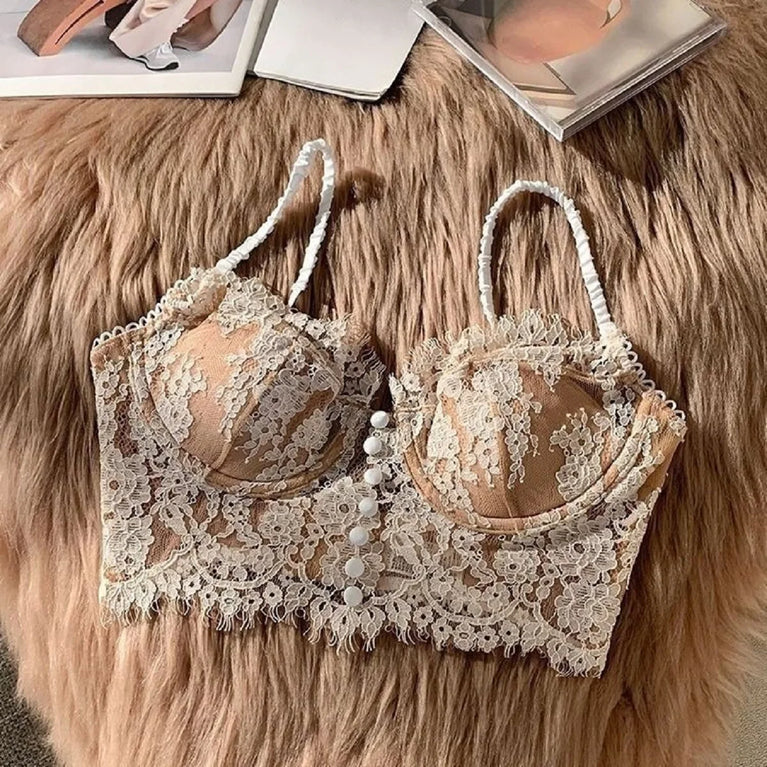 Lace Push-Up Underwire Bra | Summer Thin Full-Cup Lingerie