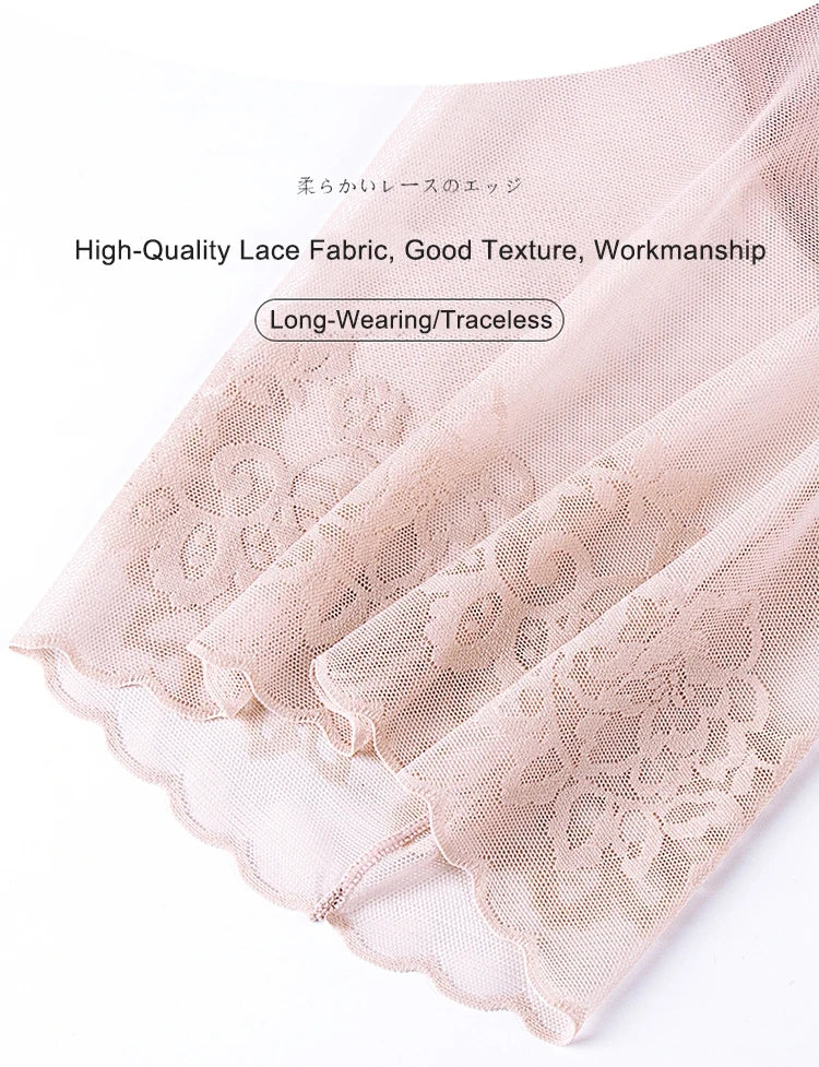 Lace Safety Shorts | Plus-Size Anti-Chafing Underwear