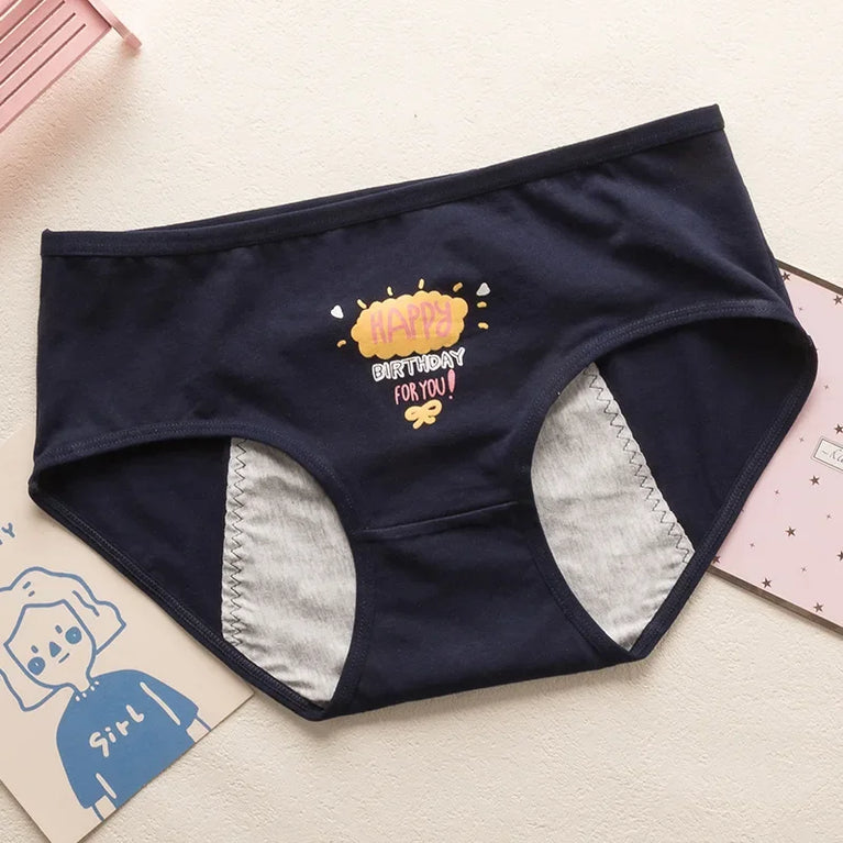 Teen Period Briefs | Leakproof Cartoon Panties