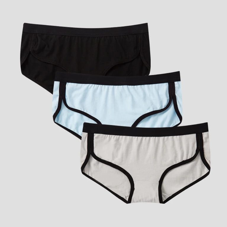3pc Cotton Sport Briefs | Breathable Low-Rise Set
