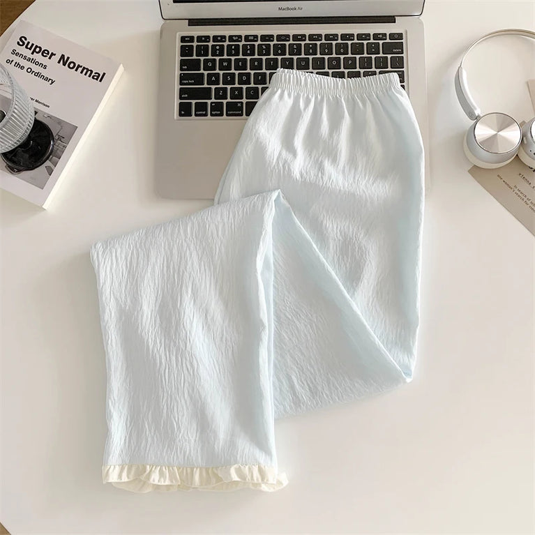 Women’s 3pc Cloud Cotton Loungewear Set | Blue Summer PJs