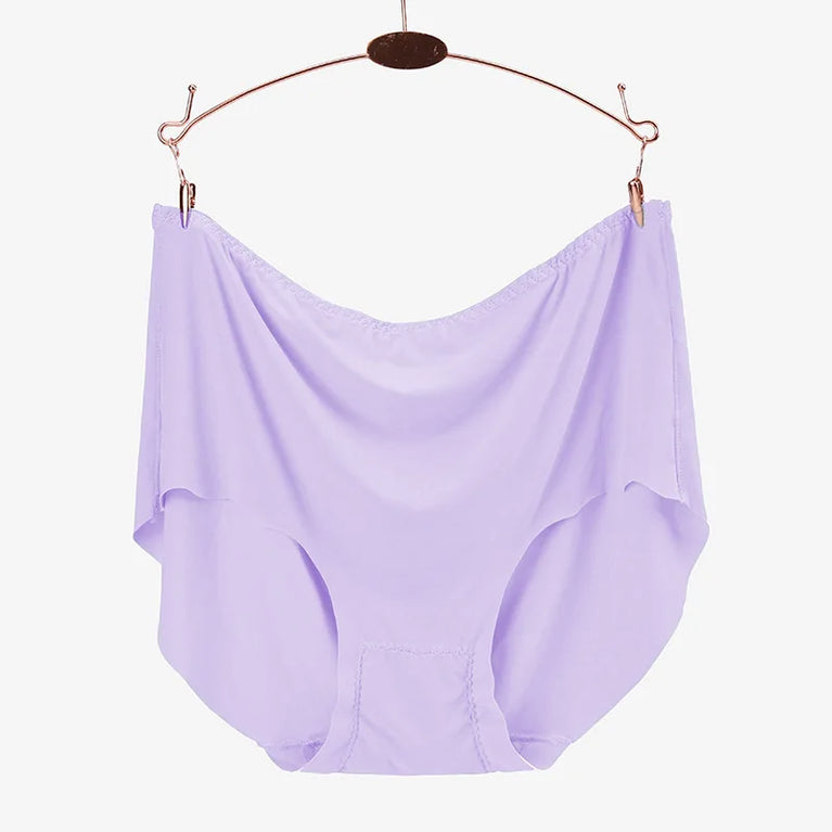 Ice Silk Plus Size Seamless Boyshorts (4-Pack) – Ultrathin Cooling Comfort