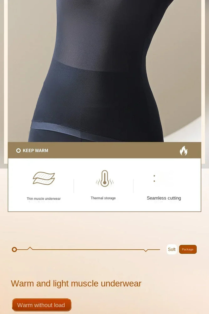 Women’s Ultra-Thin Thermal Top | Seamless Long-Sleeved Skin