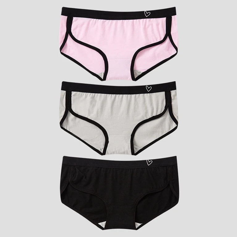 3pc Cotton Sport Briefs | Breathable Low-Rise Set