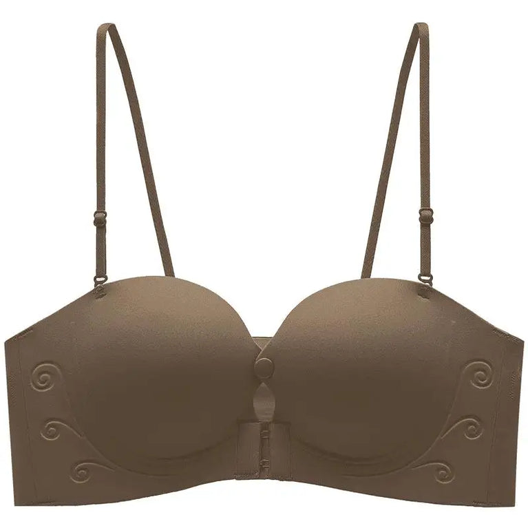 Seamless Front-Closure Push-Up Bra – Wire-Free Support