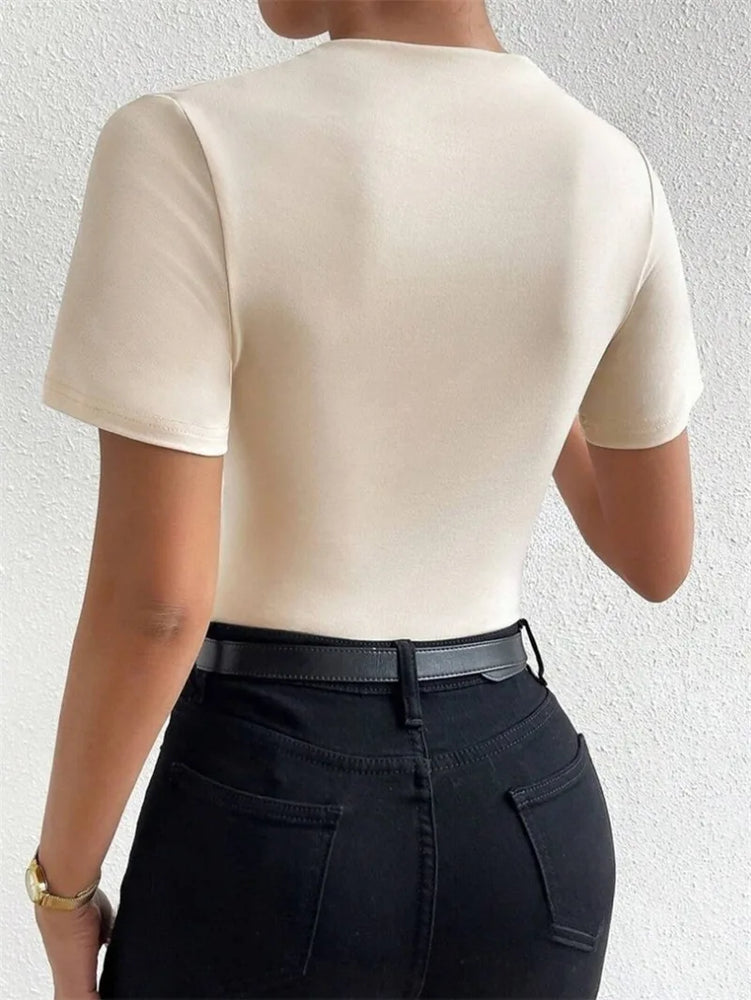 Short Sleeve Bodysuit | Summer  Streetwear One-Piece