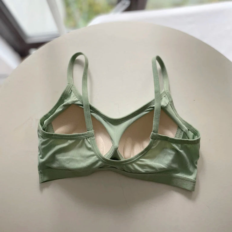 Ice Silk Lace Sports Bra | Wireless Seamless Summer Vest
