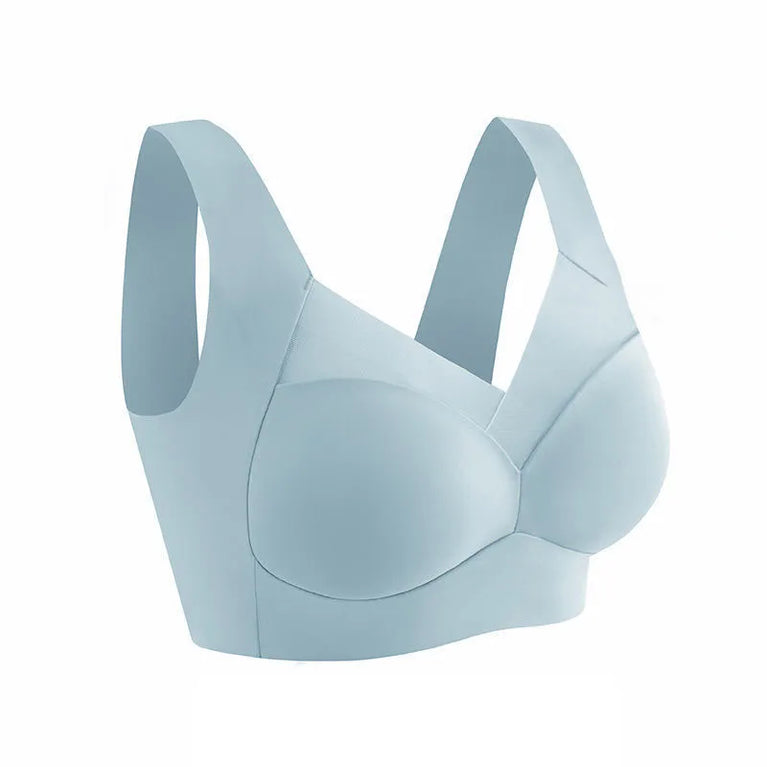 Seamless Lace Sport Bra – Wireless Push-Up Comfort
