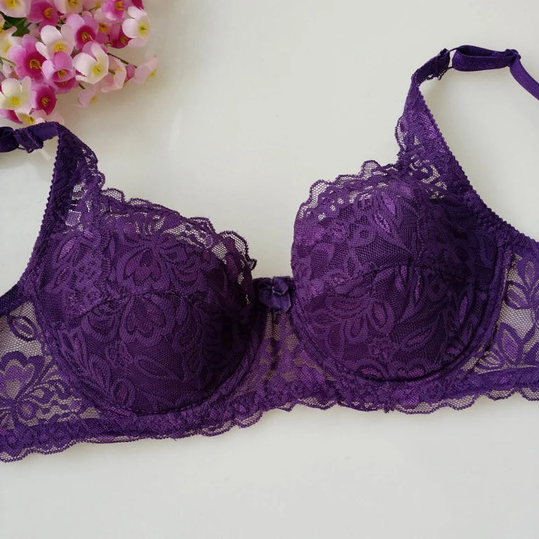 Lace Summer Push-Up Bra | Breathable Full-Coverage Lingerie