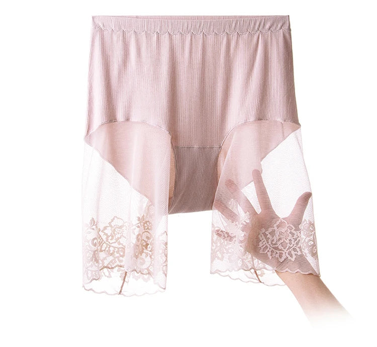 Lace Safety Shorts | Plus-Size Anti-Chafing Underwear