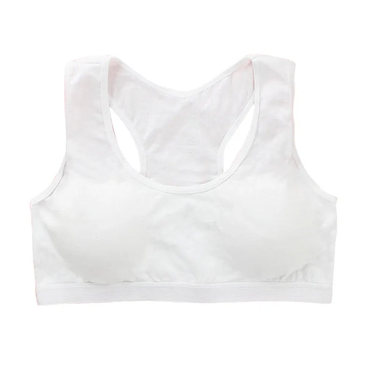 Girls' Anti-Peeping Sport Training Bra | Soft Cotton Underwear