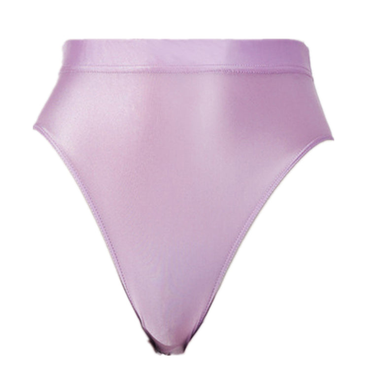 Elegant Women's Panties Glossy Breathable Underwear Sexy Lingerie High Waist Briefs Satin Underpants Knickers Swimsuit Bottoms