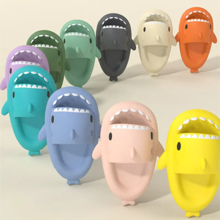 Cute Shark Platform Slides | Unisex Soft EVA Summer Sandals