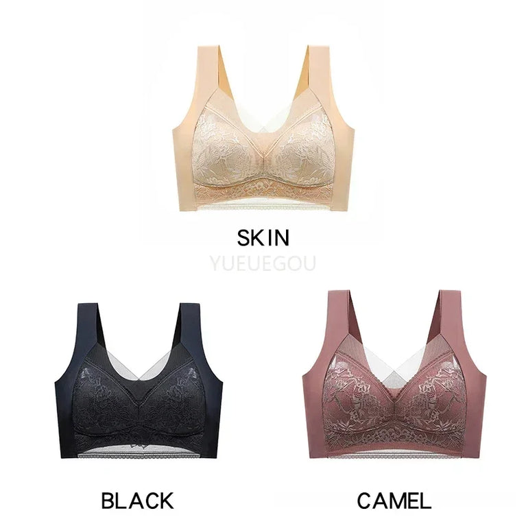 3PCS Plus Size Push-Up Bralette | 5cm Natural Lift Comfort