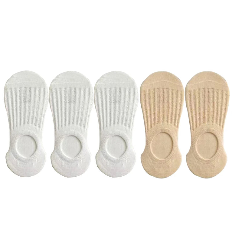 Invisible Lace Boat Socks | Non-Slip Silicone Summer Liner
