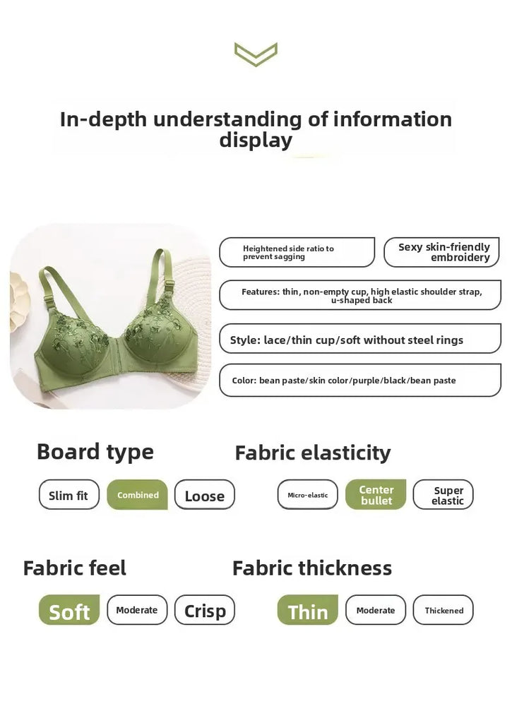 Adjustable Summer Lace Bralette | Wireless Breathable Comfort