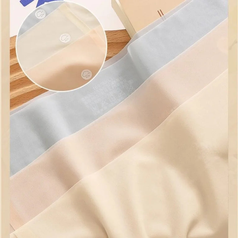 4Pcs/Set Women Panties Seamless Quick-Dry Briefs – Low-Rise Invisible Support