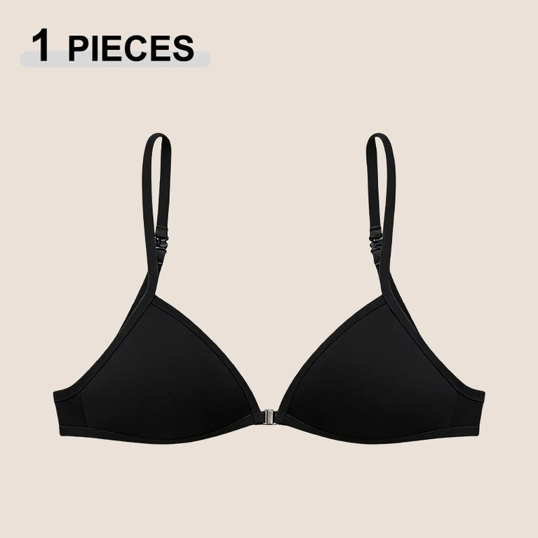 Front-Closure Triangle Bra | Seamless Summer Plunge
