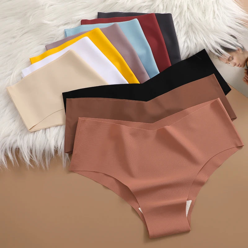 V-Waist Briefs (6-Pack) – Low-Rise Seamless Invisible Panties