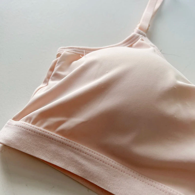 Ice Silk V-Neck Wrap Bra | Seamless Full-Cup Cooling Lingerie