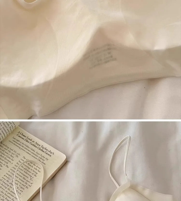 Summer V-Neck Seamless Bralette | Gathered No-Trace Comfort