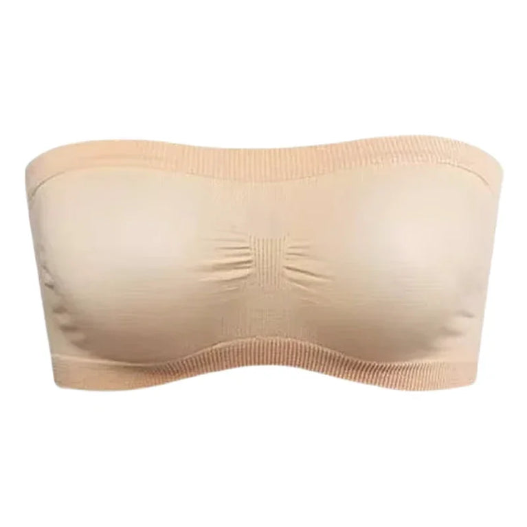 Breathable Mesh Tube Bra | Seamless Strapless Bandeau Top