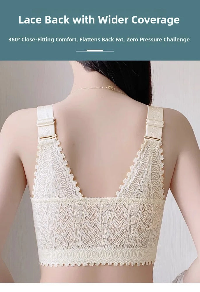 Lightweight Front-Buckle Bra | Anti-Sagging Full-Cup Support