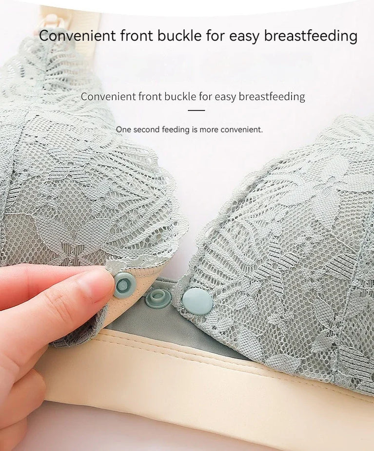 Dual-Closure Nursing Bra – Organic Cotton & Wireless Support