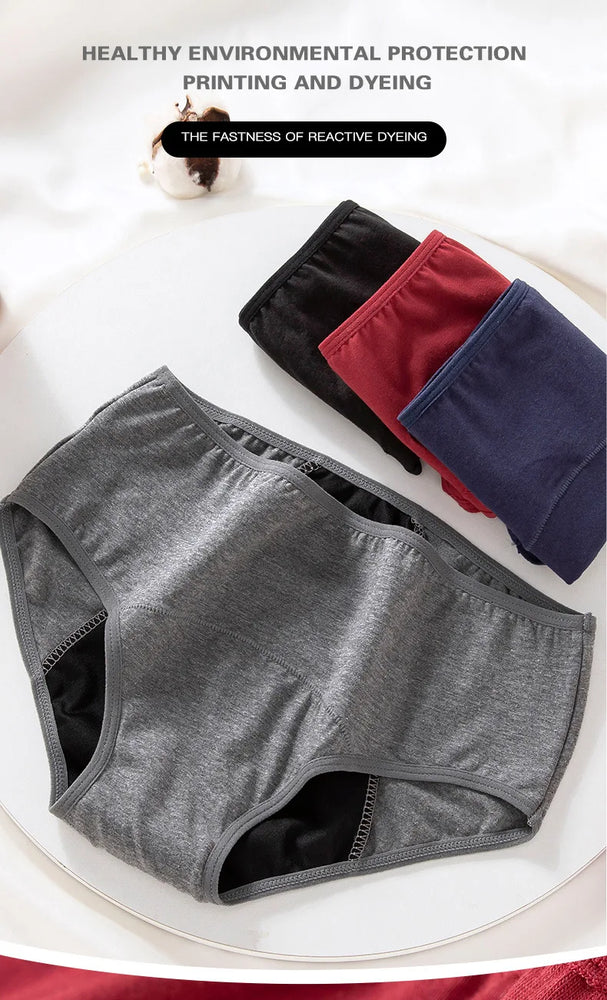 3pc Leakproof Briefs | Cotton Physiological Set