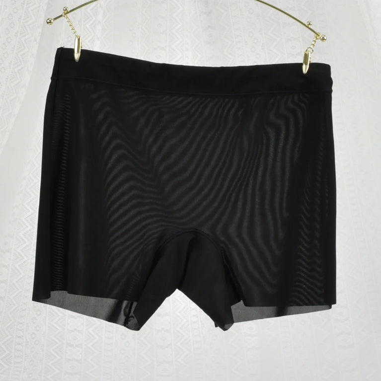 Ultra-Thin Ice Silk Boxer Underwear – High-Waist Seamless Safety Short Pants