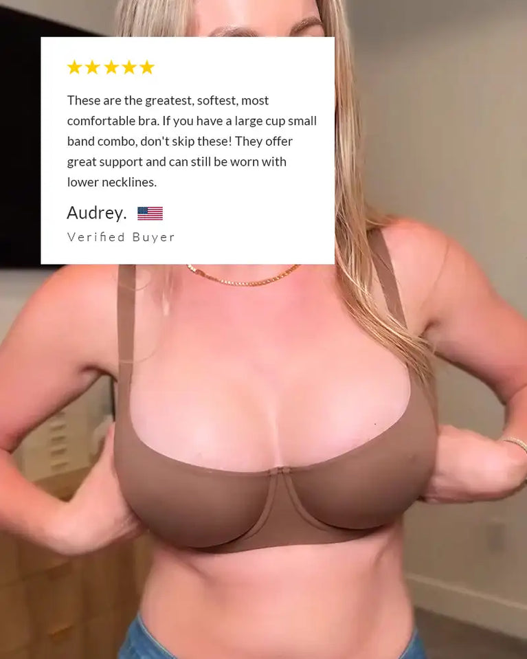 Full Support Seamless Balconette Bra | Unlined Invisible Duo