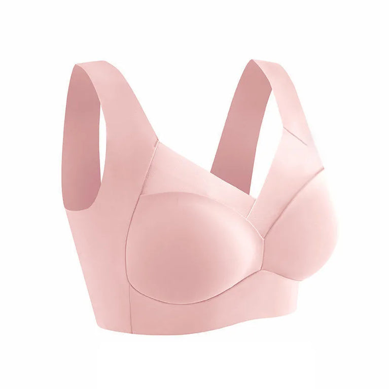 Seamless Lace Sport Bra – Wireless Push-Up Comfort