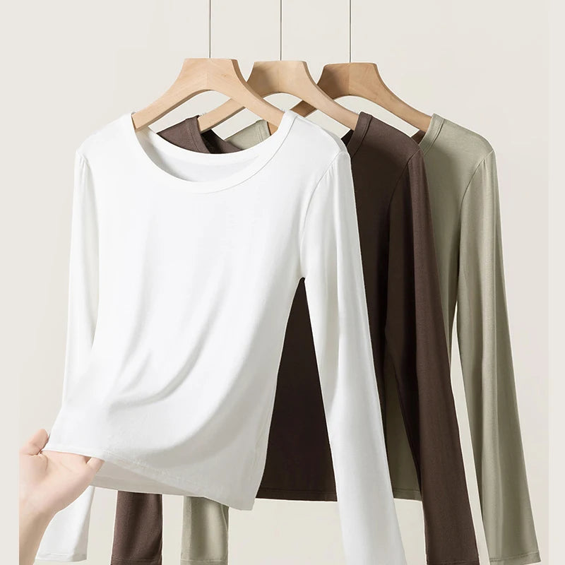 Women’s Viscose Thermal Top | Plus Size Slim-Fit Autumn Base