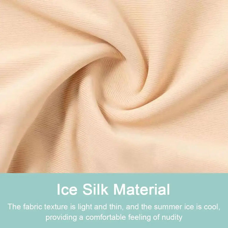 Ice Silk Seamless Safety Shorts | Double-Layer Summer Bloomers