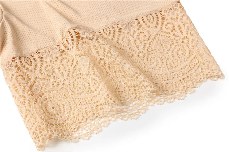 Seamless Lace Safety Shorts | High-Waist Anti-Chafing Boxers