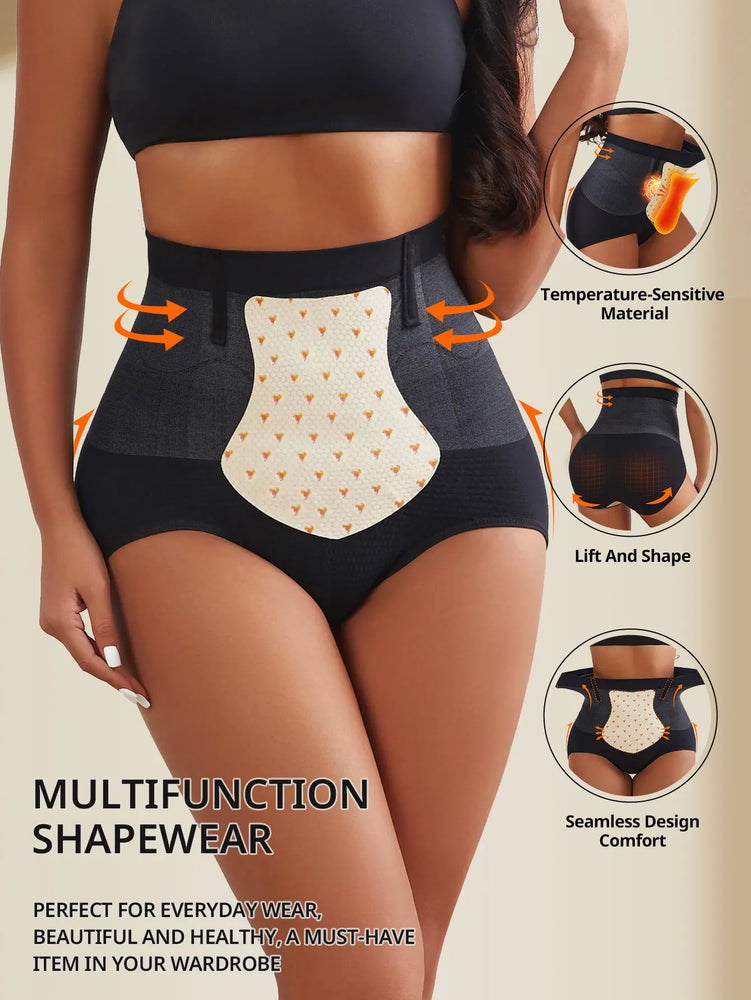 Seamless Tummy Control Panties | High-Waist Thermal Sculpting Underwear