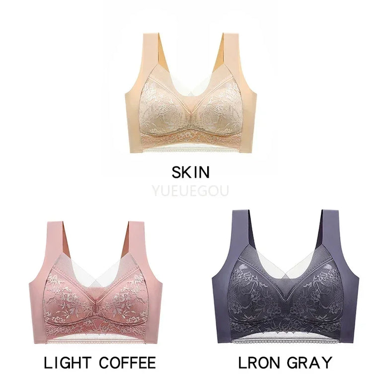 3PCS Plus Size Push-Up Bralette | 5cm Natural Lift Comfort