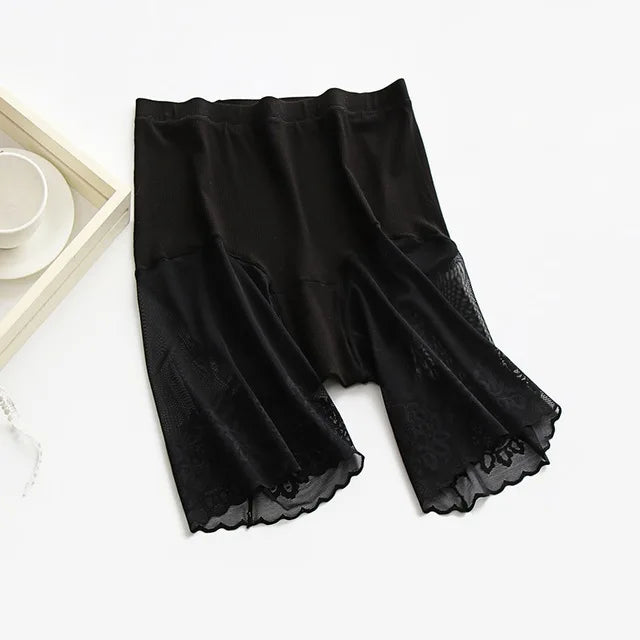 Plus Size Lace Safety Shorts | Anti-Chafing Under-Skirt Pants