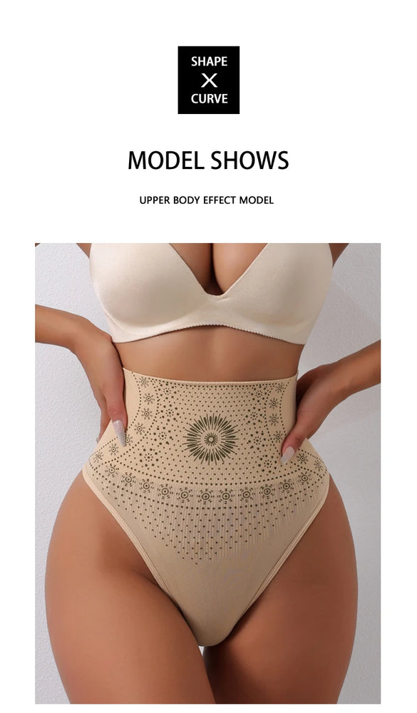 Flarixa High-Rise Shaping Thong | Seamless Tummy Control