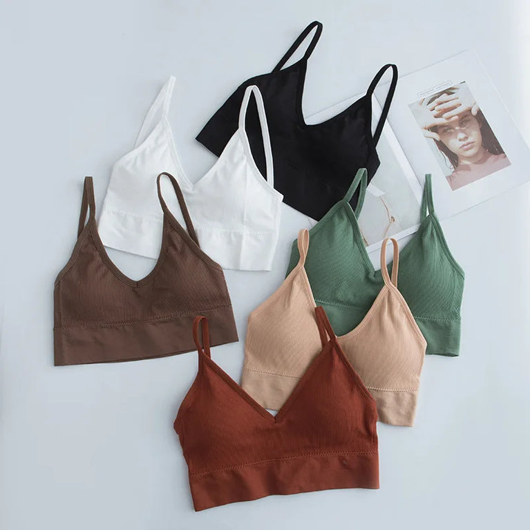 Seamless Push-Up Bralette – Wireless "Beautiful Back" Comfort