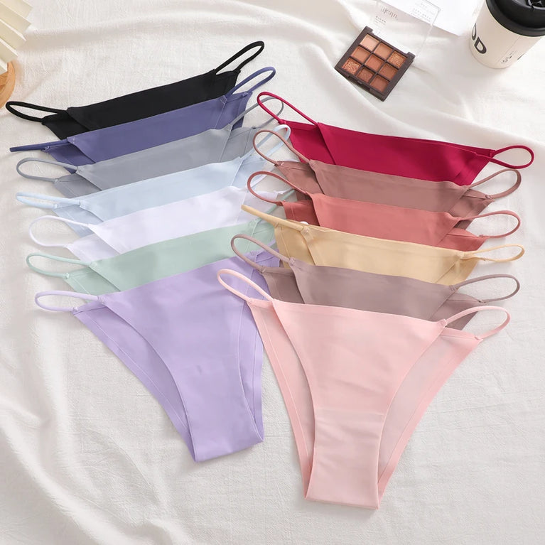 3pc Bikini Set | Low-Waist Traceless Brazilian Briefs