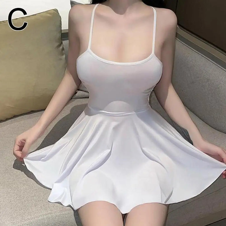 Satin Slip Dress Mini Camisole Nightwear for Women Summer