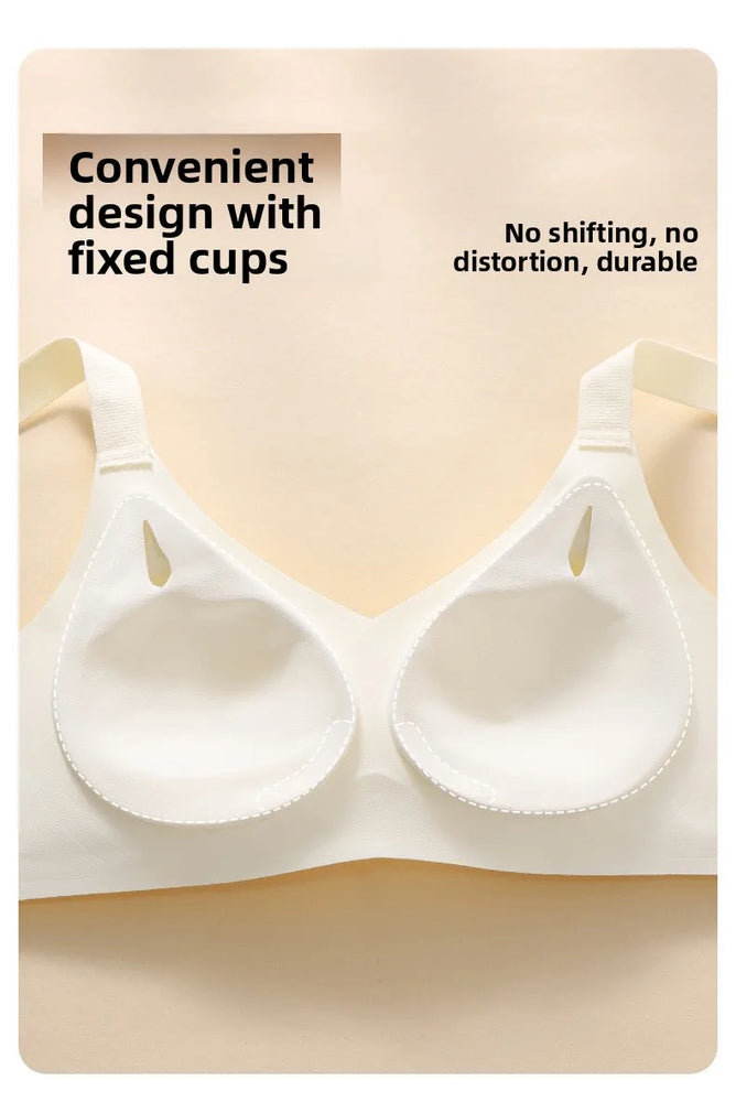 Ice Silk Wireless Shapely Bra | Anti-Sagging Full-Cup Support