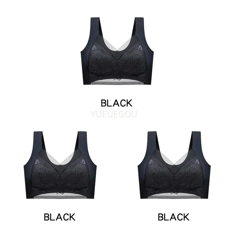 3PCS Plus Size Push-Up Bralette | 5cm Natural Lift Comfort