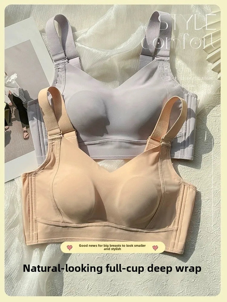 Ultra-Thin Seamless Sport Bra | Anti-Sagging Full-Cup Support